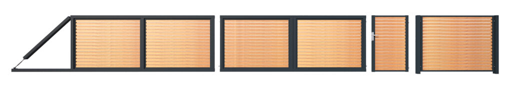 Nowoczesne ogrodzenia panelowe żaluzja. Trwałe ogrodzenia aluminiowe.